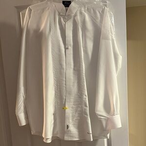 Classic White Tuxedo Dress Shirt